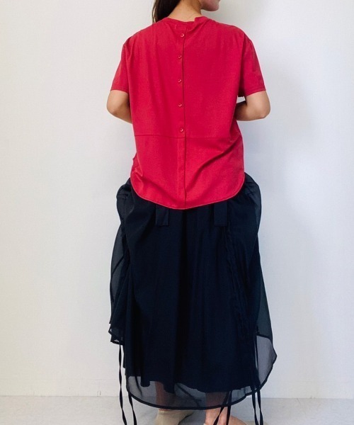 DOLLUPOOPS(ドールアップウップス)の「ポケット付きT(Tシャツ/カットソー・レディース・ピンク/レッド/オレンジ/マスタード/ブラウン・38)」の17枚目の写真