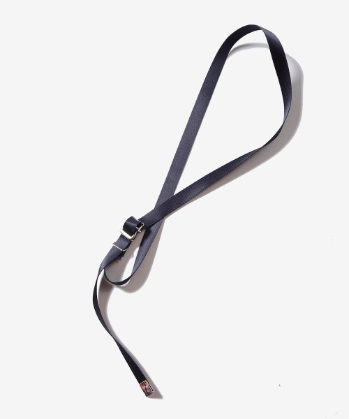 rehacer(レアセル)の「rehacer : Flower Color Tape Belt -Narrow Made in Japan / フラワーカラーテープベルト-ナローシルエット- メイドインジャパン(ベルト・メンズ・ブラック/ベージュ/ネイビー/カーキ/グレー系その他/レッド・FREE)」の5枚目の写真