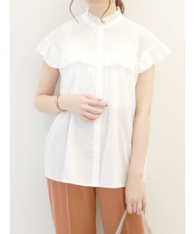 Te chichi | スタンドフリル切替ブラウス(シャツ/ブラウス)