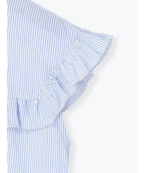 Te chichi（テチチ）の「スタンドフリル切替ブラウス（シャツ/ブラウス・レディース・ブルー/ブラック/オフホワイト・ﾌﾘ-）」の16枚目の写真