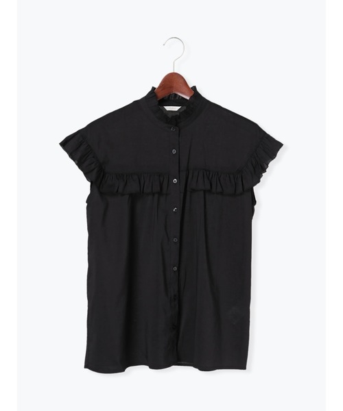 Te chichi（テチチ）の「スタンドフリル切替ブラウス（シャツ/ブラウス・レディース・ブルー/ブラック/オフホワイト・ﾌﾘ-）」の22枚目の写真