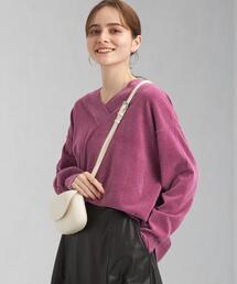 green label relaxing | HG モール Vネック プルオーバー ニット -ウォッシャブル-(ニット/セーター)