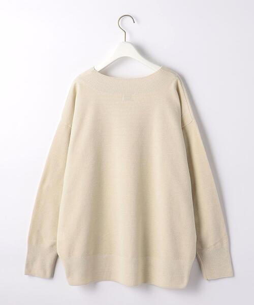 green label relaxing（グリーンレーベルリラクシング）の「HG モール Vネック プルオーバー ニット -ウォッシャブル-（ニット/セーター・レディース・ブラック/ベージュ/パープル・FREE）」の10枚目の写真