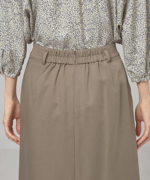 closet story（クローゼットストーリー）の「＜closet story（クローゼットストーリー）＞ デニムライク ウエストベルト ロングスカート -ウォッシャブル-（スカート・レディース・ネイビー/オリーブ・FREE）」の13枚目の写真