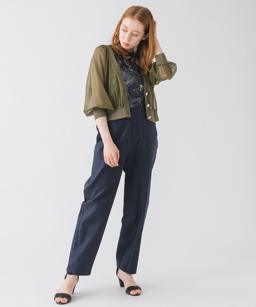 DOLLUPOOPS（ドールアップウップス）の「DOLL UP OOPS サファリプリントフリルスリーブロンパース（つなぎ/オールインワン・レディース・ブラック/ホワイト・FREE）」の18枚目の写真