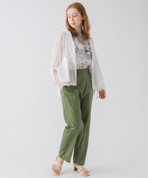 DOLLUPOOPS（ドールアップウップス）の「DOLL UP OOPS サファリプリントフリルスリーブロンパース（つなぎ/オールインワン・レディース・ブラック/ホワイト・FREE）」の12枚目の写真