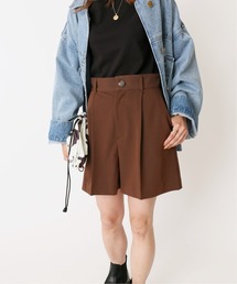 U by SPICK&SPAN | ハイウエスト ストレッチショートパンツ◆(その他パンツ)