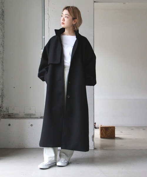 notch.（ノッチ）の「バルーンスリーブスタンドコート（その他アウター・レディース・オフホワイト/ブラック/ベージュ・M/TM）」の13枚目の写真