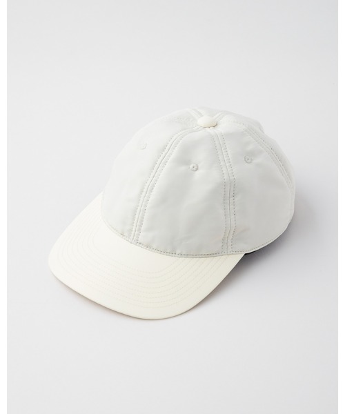 Traditional Weatherwear（トラディショナルウェザーウェア）の「BASIC PADDED CAP（キャップ・レディース・ネイビー/アイボリー/ブラック×ブラック・F）」の8枚目の写真