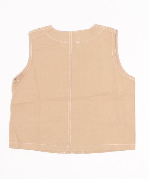 aimoha（アイモハ）の「【aimoha-KIDS-】【新作】子供服 ワーク ベスト（ベスト・キッズ・ベージュ・90/100/110/120/130/140）」の9枚目の写真
