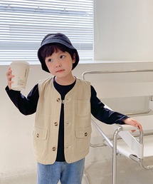 aimoha | 【aimoha-KIDS-】【新作】韓国子供服 ワーク ベスト(ベスト)