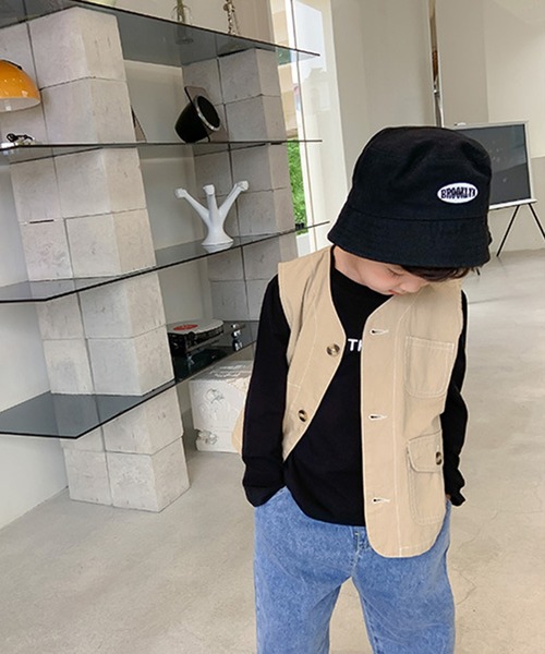 aimoha（アイモハ）の「【aimoha-KIDS-】【新作】子供服 ワーク ベスト（ベスト・キッズ・ベージュ・90/100/110/120/130/140）」の17枚目の写真