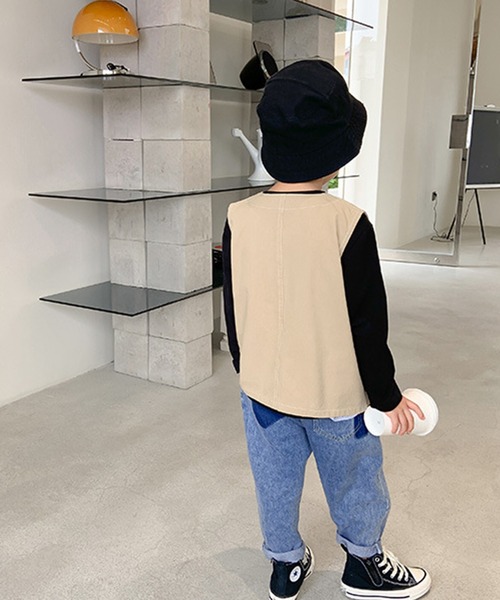 aimoha（アイモハ）の「【aimoha-KIDS-】【新作】子供服 ワーク ベスト（ベスト・キッズ・ベージュ・90/100/110/120/130/140）」の11枚目の写真
