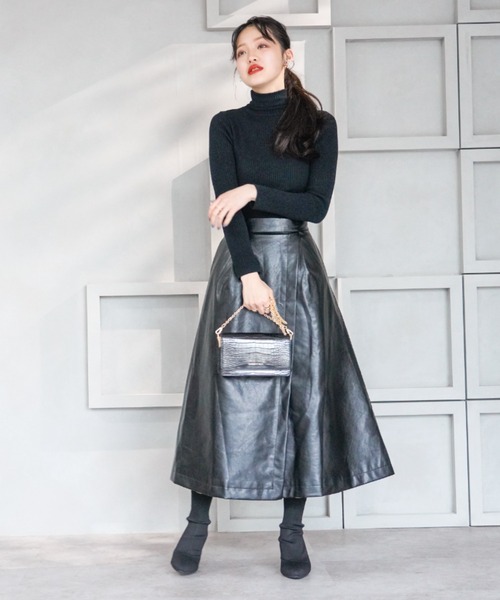 VIVIAN（ヴィヴィアン）の「クリアヒールニットショートブーツ（ブーツ・レディース・ベージュ/ブラック・S/M/L）」の7枚目の写真