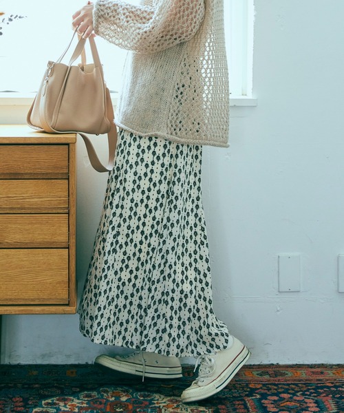 ANGIE（アンジー）の「マーメイドフレアスカート(幾何学柄）（スカート・レディース・ネイビー/アイボリー・FREE）」の20枚目の写真