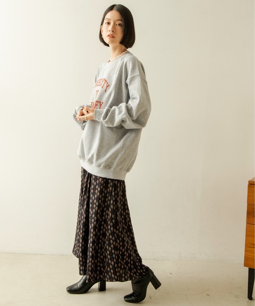 ANGIE（アンジー）の「マーメイドフレアスカート(幾何学柄）（スカート・レディース・ネイビー/アイボリー・FREE）」の11枚目の写真