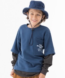 KRIFF MAYER Kid's Collection | フェイクレイヤードストレッチクルー(スウェット)