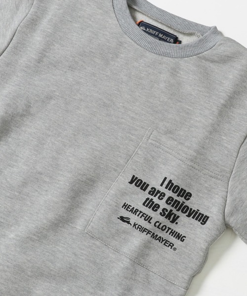 KRIFF MAYER Kid's Collection（クリフメイヤーキッズコレクション）の「フェイクレイヤードストレッチクルー（スウェット・キッズ・グレー/ネイビー/ワインレッド・170/120/140/130/150/160）」の11枚目の写真