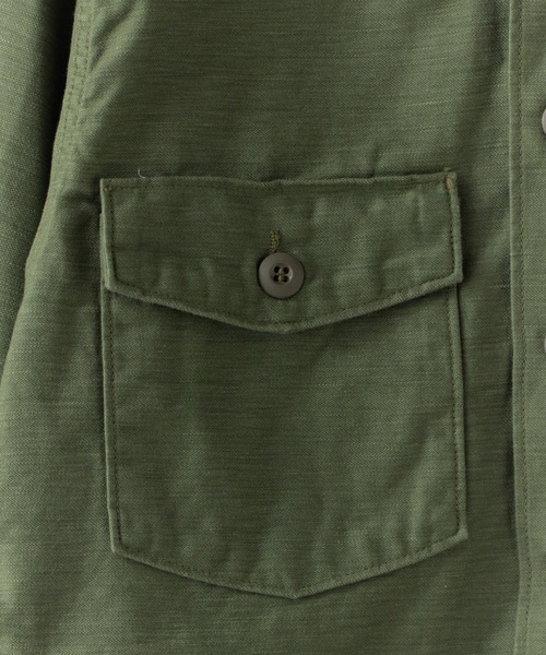 orSlow（オアスロウ）の「orSlow/オアスロウ US ARMY FATIGUE SHIRT アーミーシャツ ミリタリー 2026年春夏（シャツ/ブラウス・メンズ・グリーン・2/3/4）」の3枚目の写真