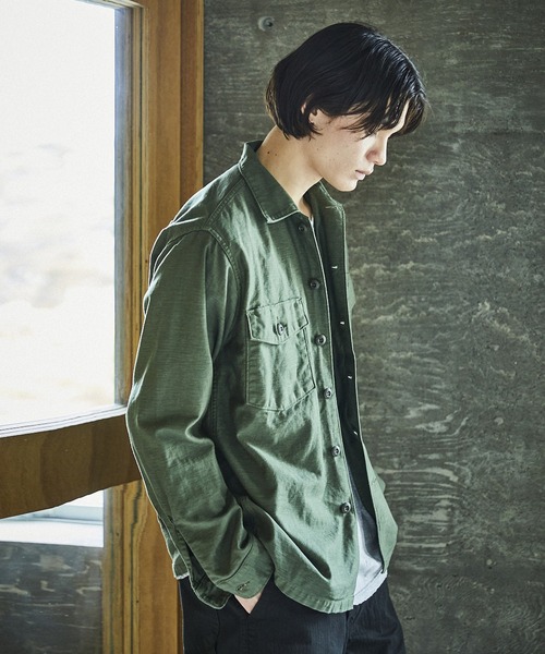 orSlow（オアスロウ）の「orSlow/オアスロウ US ARMY FATIGUE SHIRT アーミーシャツ ミリタリー 2026年春夏（シャツ/ブラウス・メンズ・グリーン・2/3/4）」の11枚目の写真