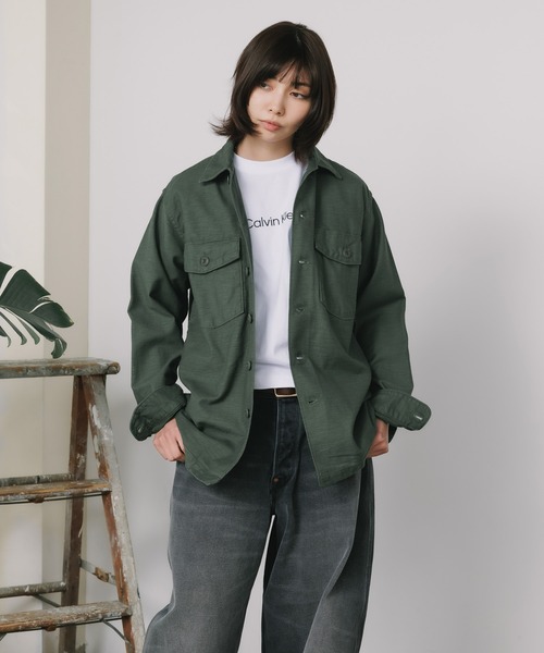 orSlow（オアスロウ）の「orSlow/オアスロウ US ARMY FATIGUE SHIRT アーミーシャツ ミリタリー 2026年春夏（シャツ/ブラウス・メンズ・グリーン・2/3/4）」の14枚目の写真