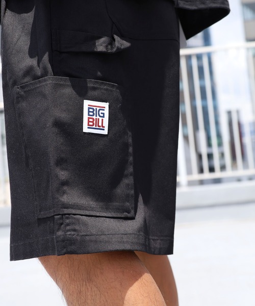 BIG BILL(ビッグビル)の「BIGBILL/ビックビル ペインターショーツ(カーゴパンツ・メンズ・ブラック/オフホワイト/ブルー・XL/L/M)」の2枚目の写真