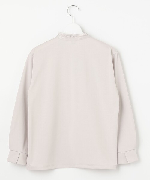 J.PRESS(ジェイプレス)の「【インナーに最適!】ブロッキングジャージー カットソー(Tシャツ/カットソー・レディース・ホワイト系/ライトグレー系・T13/T15)」の15枚目の写真