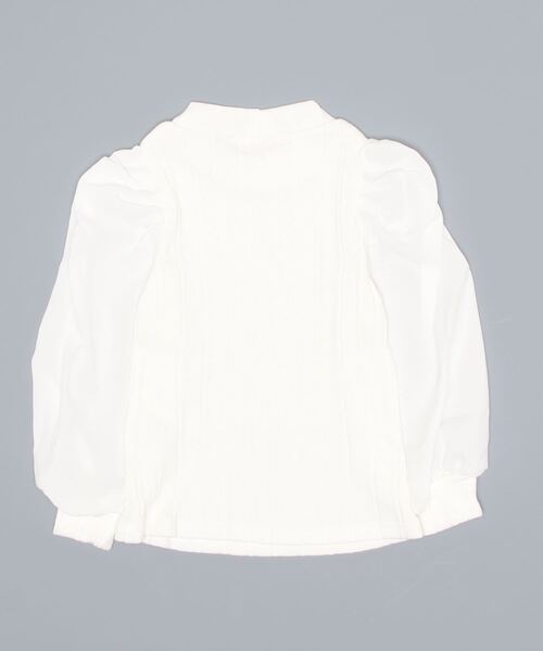 PINKHUNT(ピンクハント)の「PINKHUNT パフスリーブロンT 5836K #IG(Tシャツ/カットソー・キッズ・ブラック/ホワイト・130cm/120cm/160cm/140cm/150cm)」の3枚目の写真