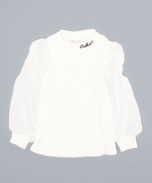 PINKHUNT(ピンクハント)の「PINKHUNT パフスリーブロンT 5836K #IG(Tシャツ/カットソー・キッズ・ブラック/ホワイト・130cm/120cm/160cm/140cm/150cm)」の10枚目の写真