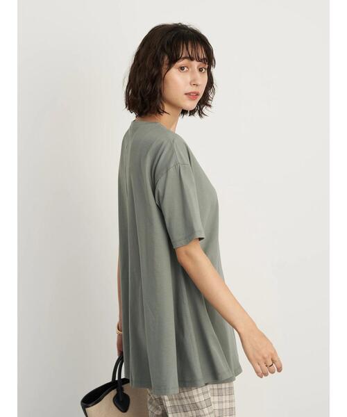 earth music&ecology(アースミュージックアンドエコロジー)の「フレアカットチュニック *(Tシャツ/カットソー・レディース・ミント/ブラック/ベージュ/オフホワイト・FREE)」の10枚目の写真