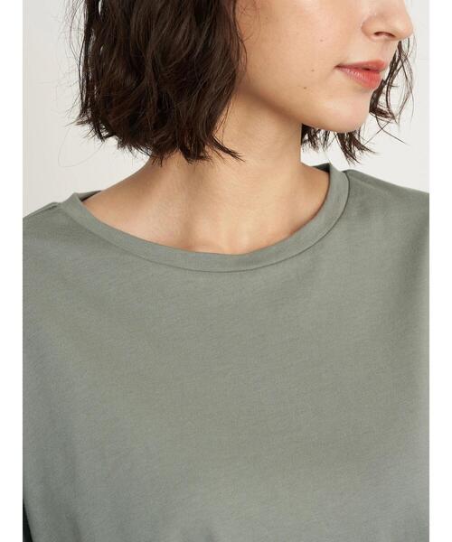 earth music&ecology(アースミュージックアンドエコロジー)の「フレアカットチュニック *(Tシャツ/カットソー・レディース・ミント/ブラック/ベージュ/オフホワイト・FREE)」の12枚目の写真