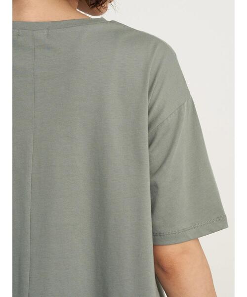 earth music&ecology(アースミュージックアンドエコロジー)の「フレアカットチュニック *(Tシャツ/カットソー・レディース・ミント/ブラック/ベージュ/オフホワイト・FREE)」の15枚目の写真