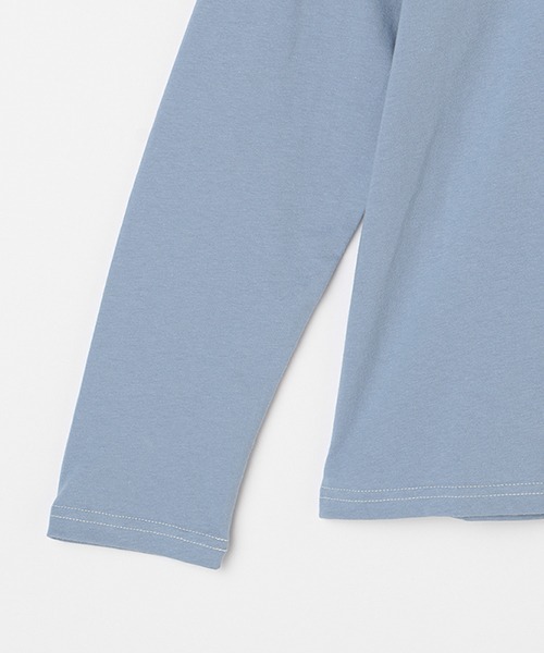 LOVETOXIC（ラブトキシック）の「バックカレッジイラスト長袖Tシャツ（Tシャツ/カットソー・キッズ・オレンジ/チャコール/サックスブルー/アイボリー・SS/M/S/L）」の14枚目の写真