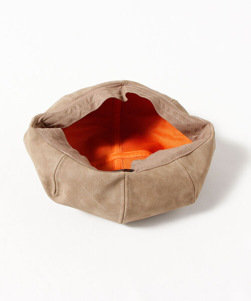 SUBLIME(サブライム)の「【SUBLiME/サブライム】PU ソリッドベレー帽(ハンチング/ベレー帽・レディース・ブラック/ベージュ・FREE)」の5枚目の写真