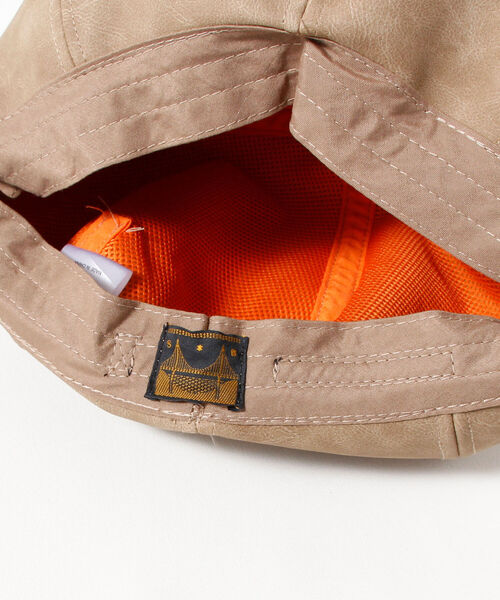 SUBLIME(サブライム)の「【SUBLiME/サブライム】PU ソリッドベレー帽(ハンチング/ベレー帽・レディース・ブラック/ベージュ・FREE)」の3枚目の写真