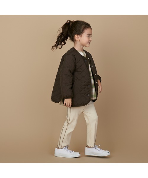 petit main(プティマイン)の「【リンク】サイドメローカットパンツ(その他パンツ・キッズ・ライトグリーン/モカ/キナリ・130cm/120cm/100cm/80cm/90cm/110cm)」の2枚目の写真