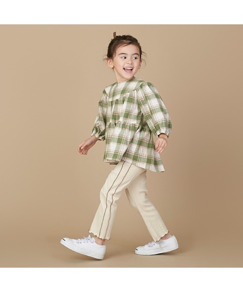 petit main(プティマイン)の「【リンク】サイドメローカットパンツ(その他パンツ・キッズ・ライトグリーン/モカ/キナリ・130cm/120cm/100cm/80cm/90cm/110cm)」の13枚目の写真