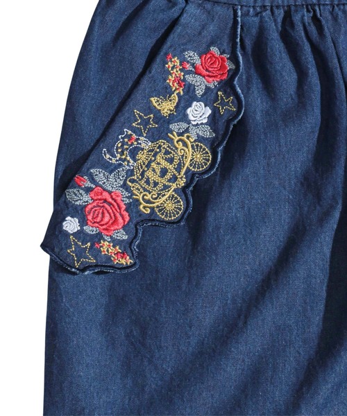 ScoLar(スカラー)の「刺繍コクーン型サロペット(サロペット/オーバーオール・レディース・ネイビー/ブラック・M)」の16枚目の写真