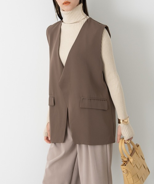 AIC.（エーアイシー）の「【再入荷】バックスリットジレベスト（ベスト・レディース・ブラック/ブラウン・FREE）」の12枚目の写真