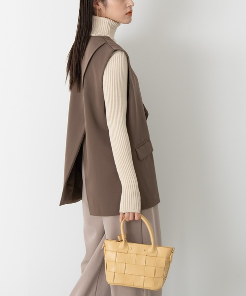 AIC.（エーアイシー）の「【再入荷】バックスリットジレベスト（ベスト・レディース・ブラック/ブラウン・FREE）」の16枚目の写真