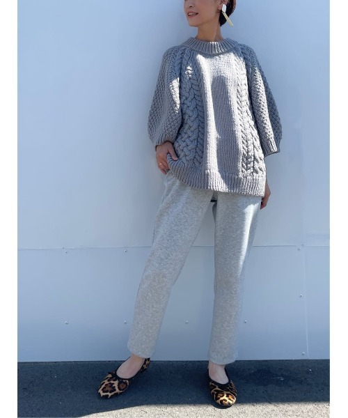 BEARDSLEY（ビアズリー）の「履き心地◎楽なのにきれい見え、ラインを拾わないダンボールパンツ（その他パンツ・レディース・ブラック/グレー・1/0/2）」の13枚目の写真