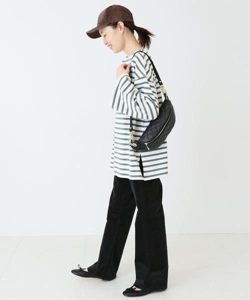 SLOBE IENA(スローブイエナ)の「ルーズスリーブボーダープルオーバー【手洗い可能】◆(Tシャツ/カットソー・レディース・ブラック/ネイビー/カーキ・FREE)」の16枚目の写真