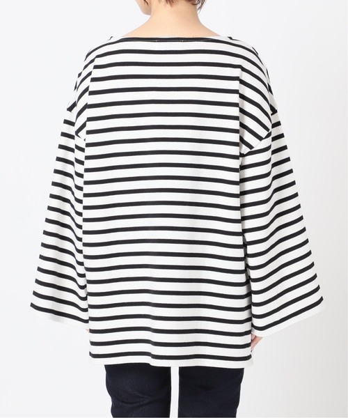 SLOBE IENA(スローブイエナ)の「ルーズスリーブボーダープルオーバー【手洗い可能】◆(Tシャツ/カットソー・レディース・ブラック/ネイビー/カーキ・FREE)」の11枚目の写真