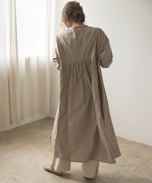 rectangle（レクタングル）の「はしごレースシャツワンピース（ワンピース・レディース・ブラック/グレイッシュベージュ/オフホワイト・MEDIUM/LARGE）」の16枚目の写真