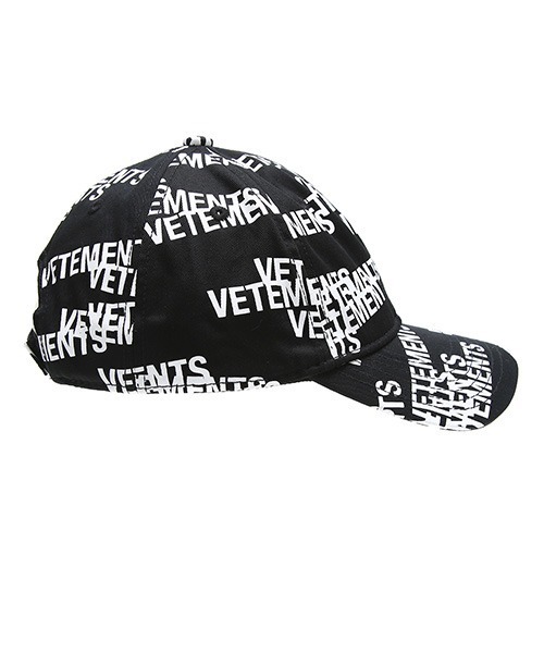 VETEMENTS（ヴェトモン）の「VETEMENTS / ヴェトモン：STAMPED LOGO CAP：UA52CA950[RIP]（キャップ・メンズ・ブラック・FREE）」の4枚目の写真