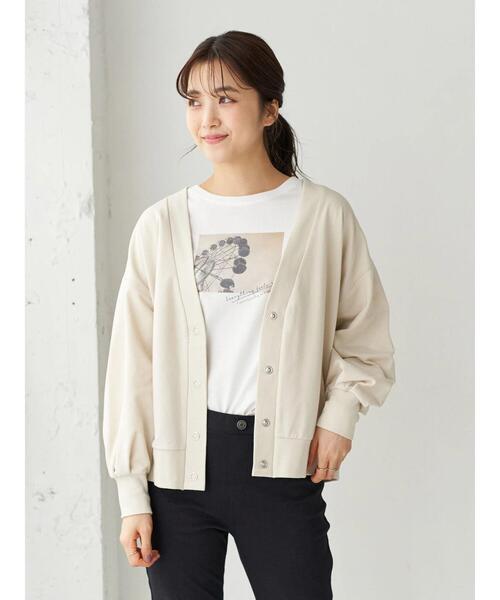 earth music&ecology（アースミュージックアンドエコロジー）の「スウェットカーディガン　＊（カーディガン/ボレロ・レディース・ブラック/ブラウン/ミント/ホワイト系その他2・FREE）」の17枚目の写真