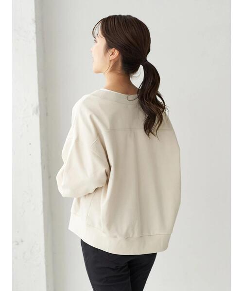 earth music&ecology（アースミュージックアンドエコロジー）の「スウェットカーディガン　＊（カーディガン/ボレロ・レディース・ブラック/ブラウン/ミント/ホワイト系その他2・FREE）」の19枚目の写真