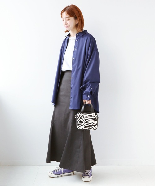 Simplicite（サンプリシテ）の「ストレッチマーメイドスカート◆（スカート・レディース・ブラック/ベージュ/チャコールグレー・FREE）」の12枚目の写真