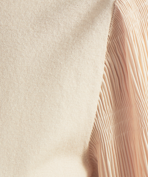 Abahouse Devinette(ドゥヴィネット)の「【BRAHMIN】14G天竺ドッキングプルオーバー(ニット/セーター・レディース・ベージュ/ブラック・フリー)」の10枚目の写真