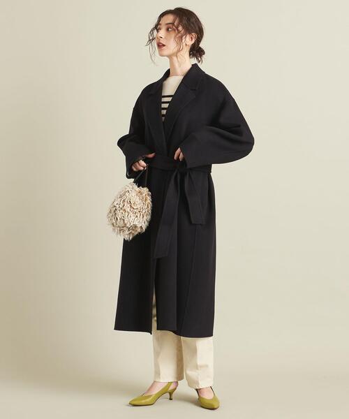 BEAUTY&YOUTH UNITED ARROWS（ビューティーアンドユースユナイテッドアローズ）の「BY リバーチェスターロングコート ∴（チェスターコート・レディース・ネイビー/その他1/ワインレッド・S/M）」の21枚目の写真